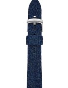 ARMANI EXCHANGE Часовник с кожена каишка и допълнителна от деним Черен/Тъмносин