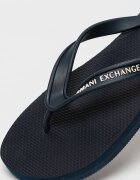 ARMANI EXCHANGE Чехли с десен Мръснобял/Тъмносин