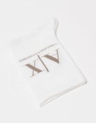 ARMANI EXCHANGE Дълги чорапи с лого Бял/Сиво-кафяв