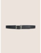 ARMANI EXCHANGE Двулицев кожен колан с метална тока