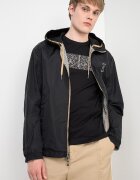 ARMANI EXCHANGE Двулицево яке с качулка Слонова кост/Черен/Каки