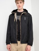 ARMANI EXCHANGE Двулицево яке с качулка Слонова кост/Черен/Каки