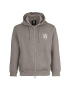 ARMANI EXCHANGE Худи с цип и лого - Бежов