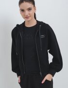ARMANI EXCHANGE Худи с цип и лого Черен