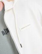 ARMANI EXCHANGE Худи с цип и лого Мръснобял