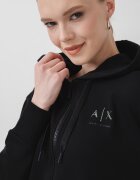 ARMANI EXCHANGE Худи с цип и паднали ръкави Черен