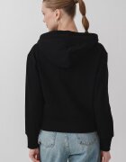 ARMANI EXCHANGE Худи с цип и паднали ръкави Черен
