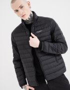 ARMANI EXCHANGE Капитонирано яке с цип Черен