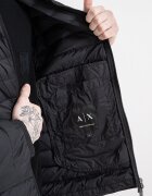 ARMANI EXCHANGE Капитонирано яке с цип Черен