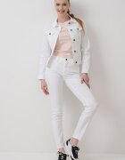ARMANI EXCHANGE Късо яке от деним Бял