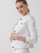ARMANI EXCHANGE Късо яке от деним Бял