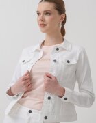 ARMANI EXCHANGE Късо яке от деним Бял