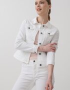 ARMANI EXCHANGE Късо яке от деним Бял