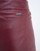 ARMANI EXCHANGE Кожена пола с цепка на гърба Бордо