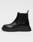 ARMANI EXCHANGE Кожени боти Chelsea Черен