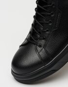 ARMANI EXCHANGE Кожени боти с цип встрани Черен