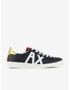 ARMANI EXCHANGE Кожени спортни обувки с перфорации