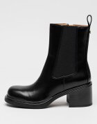ARMANI EXCHANGE Лачени боти от еко кожа с цип Черен