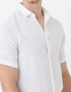 ARMANI EXCHANGE Ленена риза с къси ръкави