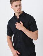 ARMANI EXCHANGE Ленена риза с къси ръкави
