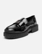 ARMANI EXCHANGE Мокасини с лого Черен