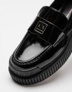 ARMANI EXCHANGE Мокасини с лого Черен