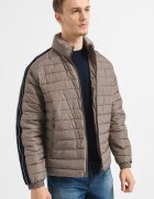 ARMANI EXCHANGE Олекотено яке с джобове с цип Сиво-кафяв/Тъмносин