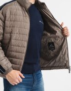 ARMANI EXCHANGE Олекотено яке с джобове с цип Сиво-кафяв/Тъмносин
