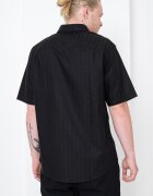 ARMANI EXCHANGE Памучна риза с къси ръкави Черен