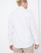 ARMANI EXCHANGE Памучна риза с яка Henley Бял