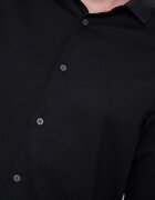 ARMANI EXCHANGE Памучна риза със свободна кройка Черен