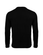 ARMANI EXCHANGE Памучна слим блуза с лого Черен