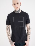 ARMANI EXCHANGE Памучна тениска с овално деколте и лого Бял/Тъмносин