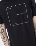 ARMANI EXCHANGE Памучна тениска с овално деколте и лого Бял/Тъмносин