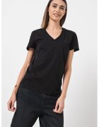 ARMANI EXCHANGE Памучна тениска с шпиц