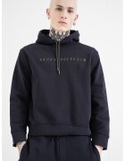 ARMANI EXCHANGE Памучно худи с лого - Ултрамарин синьо