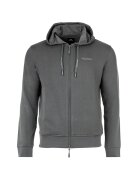 ARMANI EXCHANGE Памучно худи с цип - Сив