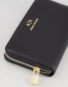 ARMANI EXCHANGE Портфейл Jane с цип Черен