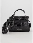 ARMANI EXCHANGE Ръчна чанта от еко кожа с отделяща се презрамка - Черен