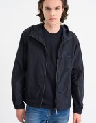ARMANI EXCHANGE Раирано яке с качулка Ултрамарин синьо