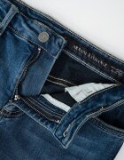 ARMANI EXCHANGE Разкроени дънки с миди талия Тъмносин