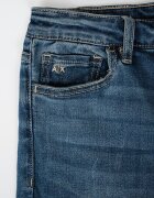 ARMANI EXCHANGE Разкроени дънки с миди талия Тъмносин