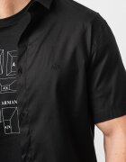 ARMANI EXCHANGE Риза с къси ръкави Черен
