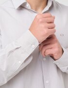 ARMANI EXCHANGE Риза с лого Светло сив