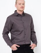 ARMANI EXCHANGE Риза с лого Tъмносив