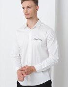 ARMANI EXCHANGE Риза със стандартна кройка и бродирано лого Бял