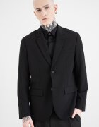 ARMANI EXCHANGE Сако с джобове с капаче Черен