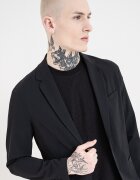 ARMANI EXCHANGE Сако с обшити джобове Черен