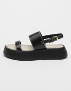 ARMANI EXCHANGE Сандали с равна платформа Черен