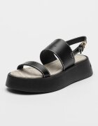 ARMANI EXCHANGE Сандали с равна платформа Черен